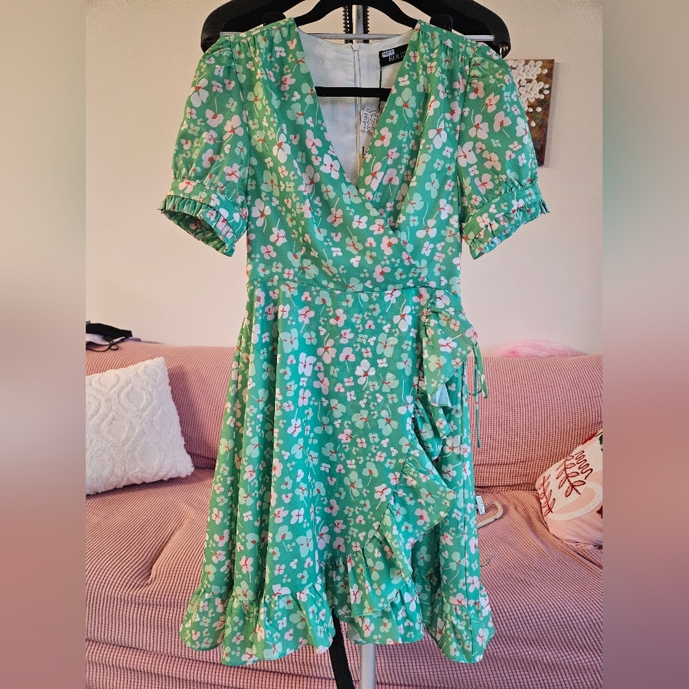 Free People Kourt Rhoda Floral Mini Dress - Picture 4 of 13